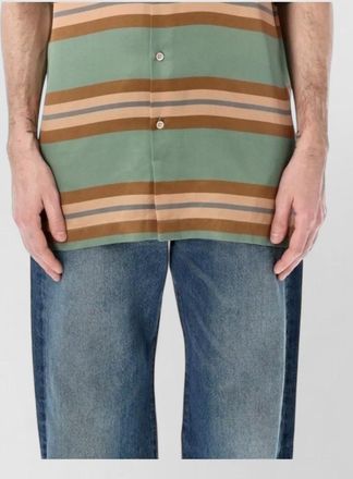 Dries Van Noten cassidye striped relaxed viscose shirt