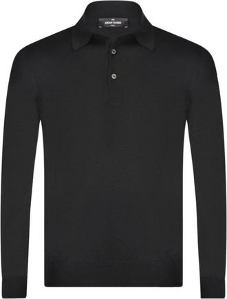 Gran Sasso Accessoires - Heren - Polos - Zwart - 5XL - Wol - Tops
