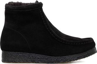 Clarks Stivali Wallabee Hi in pelle scamosciata - Nero