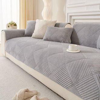 OEM Rewytaz, Coj&iacute;n Para Sof&aacute;, Extra Gruesa Y Antideslizante, Funda Para Sof&aacute;, Gris Oscuro, 90 X 210 Cm, Apta Para Sof&aacute;s De 2, 3 Y 4 Plazas