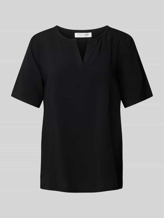 Christian Berg Regular Fit Blusenshirt mit V-Ausschnitt in Black, Gr&ouml;&szlig;e 36