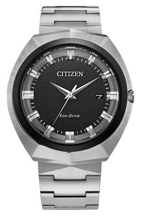 Citizen Eco-Drive Bracelet Watch, 42.5mm x 11.1mm in Silver at Nordstrom Rack