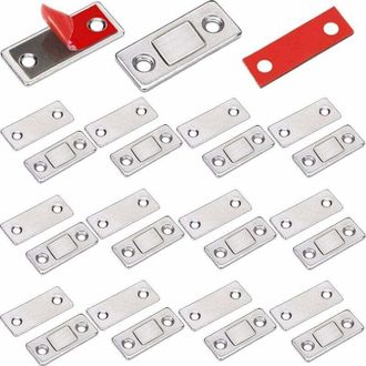 OEM Pestillo Magn&eacute;tico Para Muebles, 12 Piezas, Im&aacute;n Ultrafino Para Puertas De Armarios, Pestillo Magn&eacute;tico Adhesivo, Cierre Adhesivo Para Muebles, Im&aacute;n P