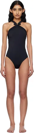 VERSACE 'Medusa’ one piece swimsuit Black Versace Black One-piece Swimsuit With Medusa Head Detail In