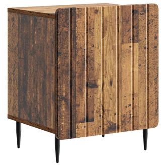 vidaXL Armario De Noche Madera Envejecida 43 X 34,5 X 52 Cm Vidaxl