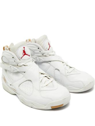 Nike Jordan Air Jordan 8 leather sneakers - White