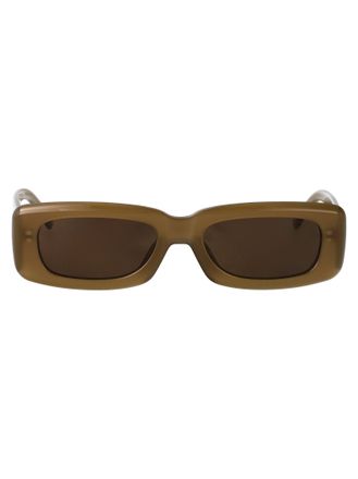 サングラス The Attico Sunglasses The Attico Irene Angular Sunglasses in Black | Linda Farrow