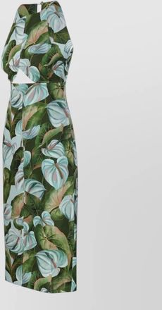Farm Rio diamond cutout midi dress