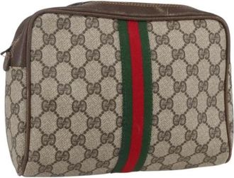 Gucci Pre-owned Clutches, female, Beige, Size: ONE SIZE Pre-owned Plastic Clutch