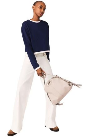 Maje Flared jeans in White at Nordstrom, Size 38 Eu