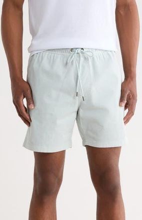 Rvca Escape Drawstring Cotton Walking Shorts in Green Tea at Nordstrom Rack, Size Xx-Large