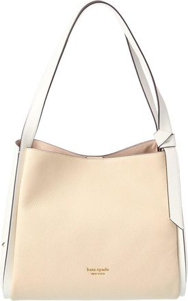 Kate Spade New York Kate Spade New York Knott Colorblocked Pebbled Leather Large Shoulder Bag