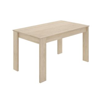 Dmora Tavolo Fisso Alois, Ripiano Da Pranzo Multiuso, Tavolo Rettangolare Da Cucina O Sala Da Pranzo, 139x81h77 Cm, Rovere - Dmora