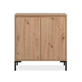 Calicosy 2-Door Buffet With 1 Shelf, 81 Cm Wide - PLOCK in Light Brown