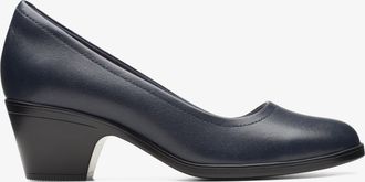 Clarks Emily 2 Ruby Marine Leren Schoenen