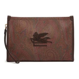 Etro Etro, Clutches, female, Brown, Size: ONE SIZE Large Pouch