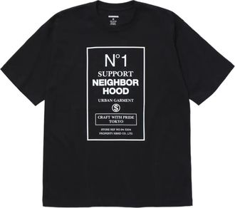 Neighborhood T-shirt con stampa grafica - Nero
