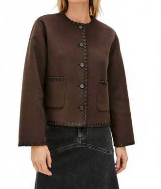 Rails Melanie Wool Jacket In Dark Brown