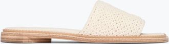 Freda Salvador Womens Juno Crochet Sandal In Vanilla