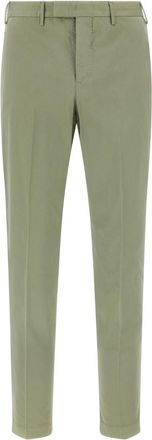 Pantaloni Torino Green Slim Flat Front Pants