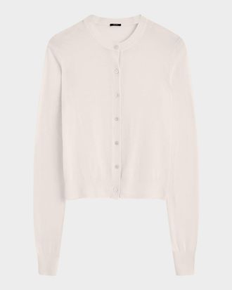 Joseph Button-Down Crewneck Cardigan