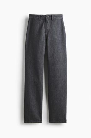 H&M Straight High Jeans in Denim Gray at Nordstrom, Size 16