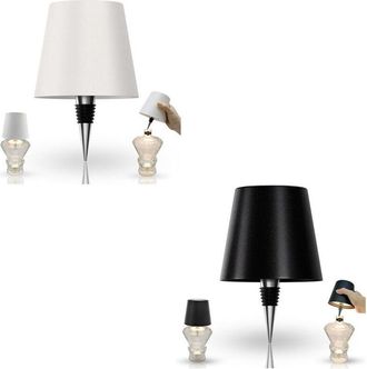 Trade Shop Trade Shop - Pantalla De Pantalla Para Botella Led Vino Recargable Luz Regulable Sala De Estar Inal&aacute;mbrica