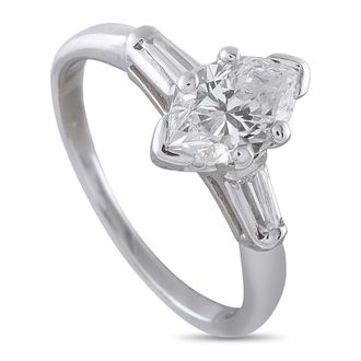 Luxury Bazaar Platinum 1.15ct Diamond Ring MF08-070826