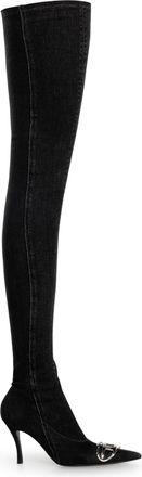 Diesel D-Venus-Over the knee boot - Boots - Woman - Black
