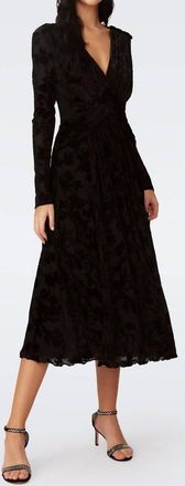 Diane Von Fürstenberg Strand Midi Dress In Black