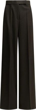 Max Mara Filato Wide-Leg Broek - Dames - Broeken - Bruin - Maat: XS Zijde