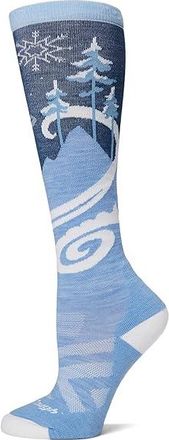 Darn Tough Swirlwind OTC Lightweight with Cushion Womens Crew Cut Socks Shoes Midnight : LG (US 10-11.5), Lycra/Merino/Nylon