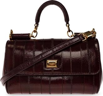 Dolce & Gabbana Bolso de Mano de Piel My Sicily - Bags - Mujer - Rojo - ONE SIZE