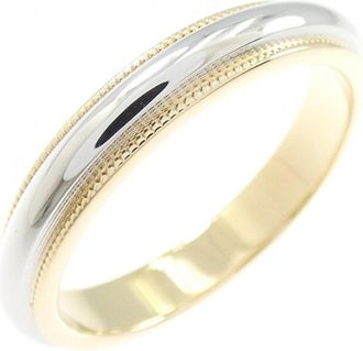Tiffany & Co. Yellow Gold (18K) Platinum 950 Band Ring (Pre-Owned)
