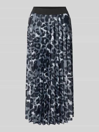 Vila Plisseerock mit elastischem Bund in Dunkelgrau, Gr&ouml;&szlig;e L