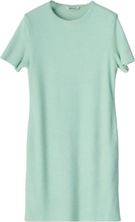 Auralee Abito corto a maniche corte - Verde