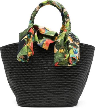 Farm Rio Printed Handle Tote Bag