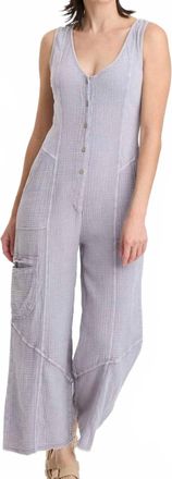 Xcvi Devereaux Jumpsuit In Dusty Lavender Acid Wash