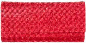 Judith Leiber Perry Embellished Satin Clutch in Silver Light Siam at Nordstrom