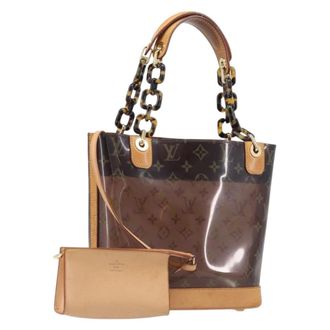Louis Vuitton Sac Ambre Monogram Vinyl Brown Plastic Handbag (Pre-Owned)