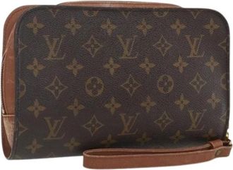 Louis Vuitton Pre-owned Clutches, female, Brown, Size: ONE SIZE Pre-owned Monogram Clutch