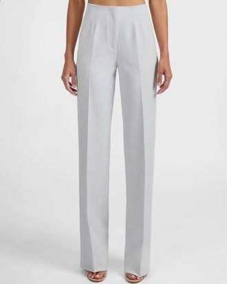 Santorelli Della Straight Leg Pants in Soft Boucle in Ash Blue at Nordstrom, Size 4