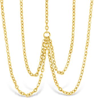 Sterling Forever Sloan Layered Body Chain