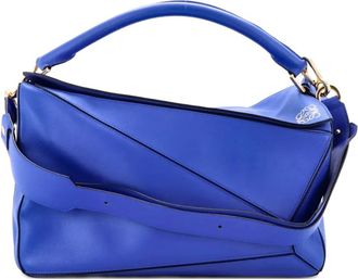Loewe Puzzle Bag Leather Large satchel - Blauw