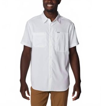 Columbia Silver Ridge Utility Lite Short Sleeve Shirt In White