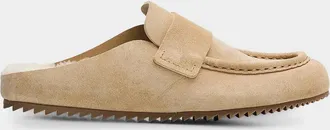 Pedro Garcia Bilma Shearling-Lined Suede Mules