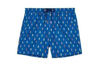 HOM Calcio Beach Boxer in Navy Print at Nordstrom, Size Xx-Large