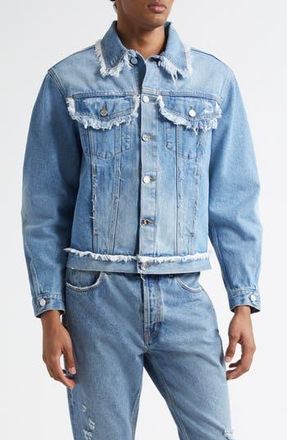 S&eacute;fr Alvarez Denim Jacket in Frayed Rodeo at Nordstrom Rack, Size Large