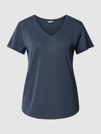 Mbym mbyM T-Shirt mit V-Ausschnitt Modell Luvanna in Marine, Gr&ouml;&szlig;e XS