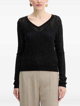 Guess Co V-neck sweater - Black